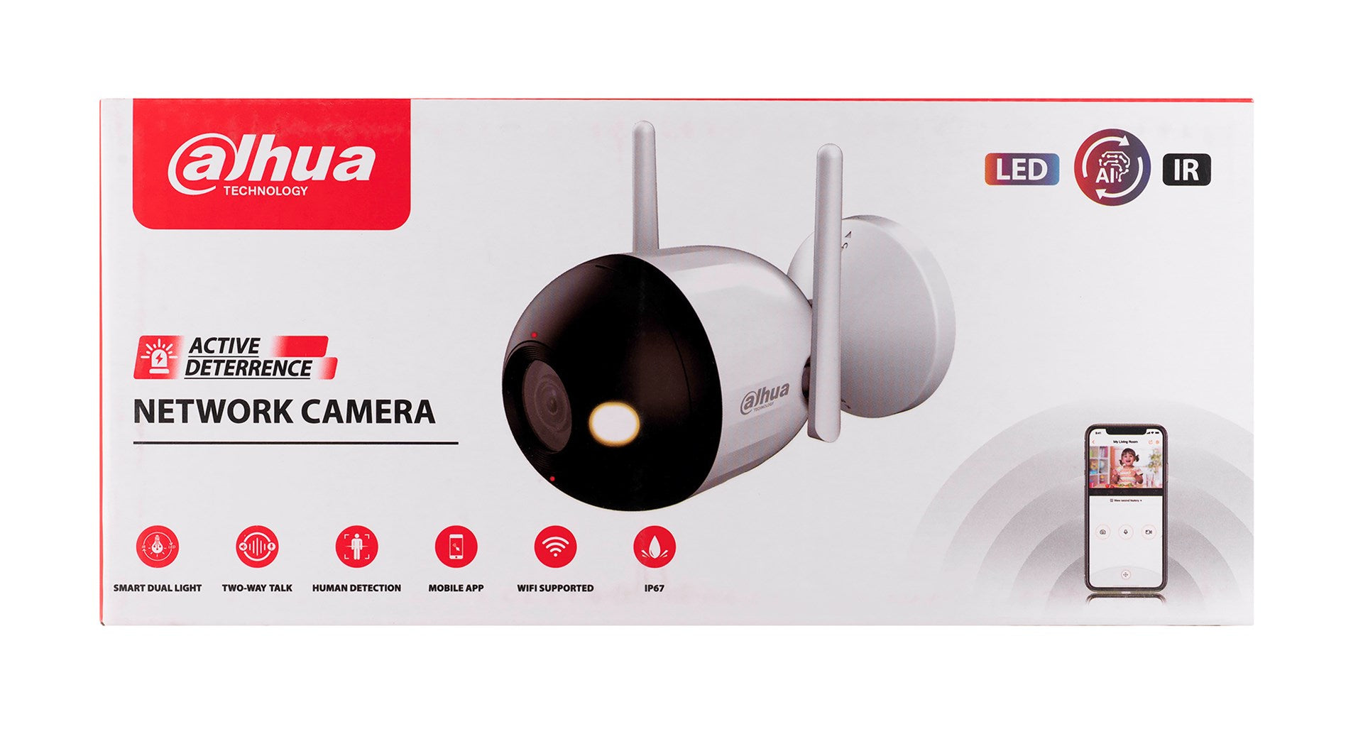 Dahua NET CAMERA 4MP IR BULLET WIFI/F4C-PV 2.8MM (2560 x 1440 Pixels) (F4C-PV2.8MM) Weiss (F4C-PV)