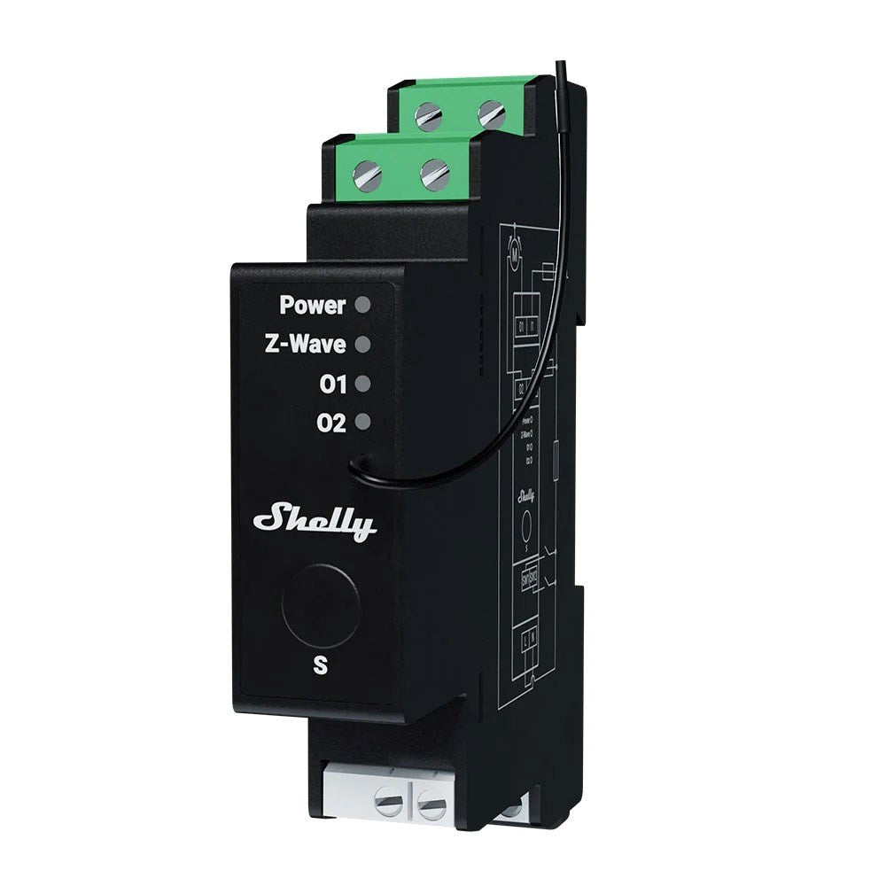 Intelligent DIN-Rail Controller - Z-Wave SHELLY Wave Pro Shutter LR