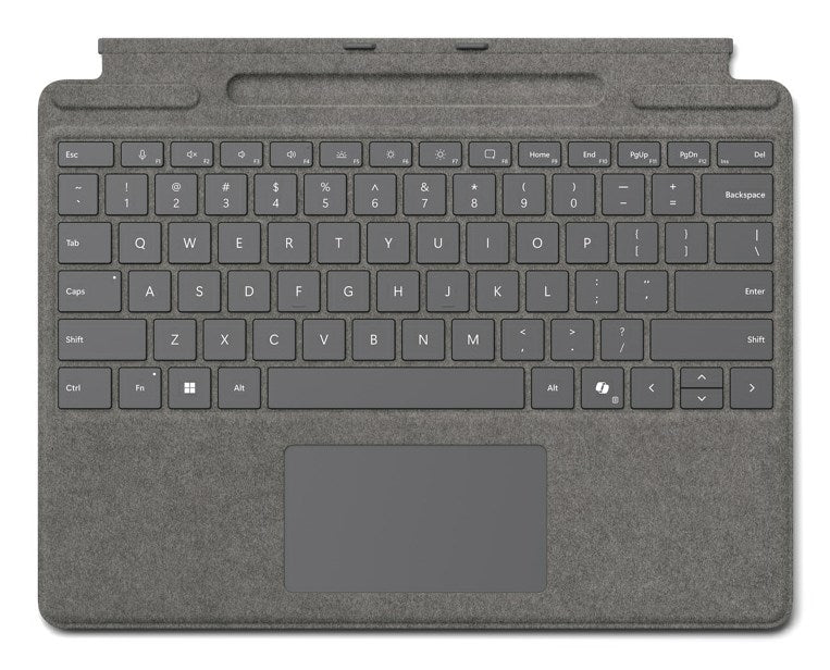 Microsoft Surface Pro Signature Keyboard - QWERTZ - German - Platinum - for Surface Pro 10, Pro 8, Pro 9, Pro X (8XB-00190)