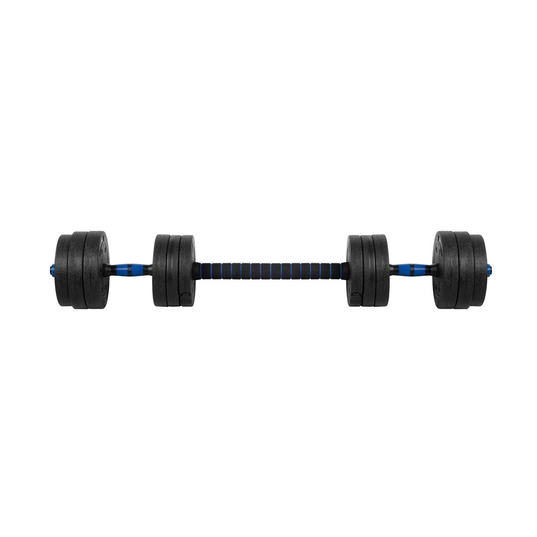 REBEL ACTIVE Adjustable Dumbbells 2x10 kg with Connector