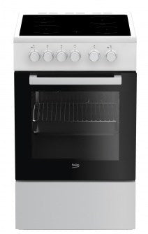 Beko Freestanding Cooker FSS57000GW 4 Electric Zones 2100W Black