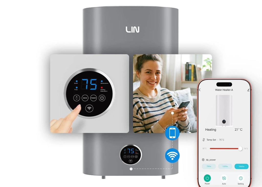 LIN Electric Water Heater 100 L Universal Grey LIFVD1SMGY