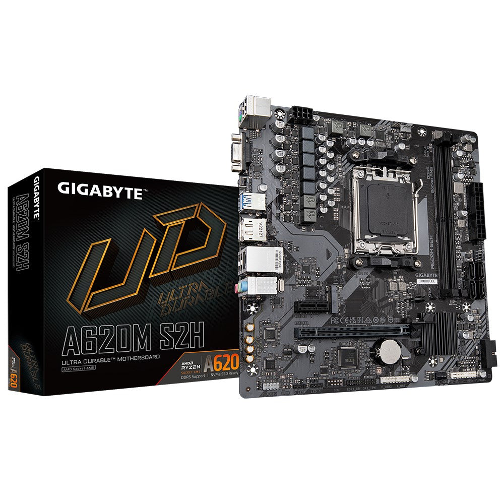Motherboard Gigabyte A620M S2H (A620  AM5  mATX  DDR5)