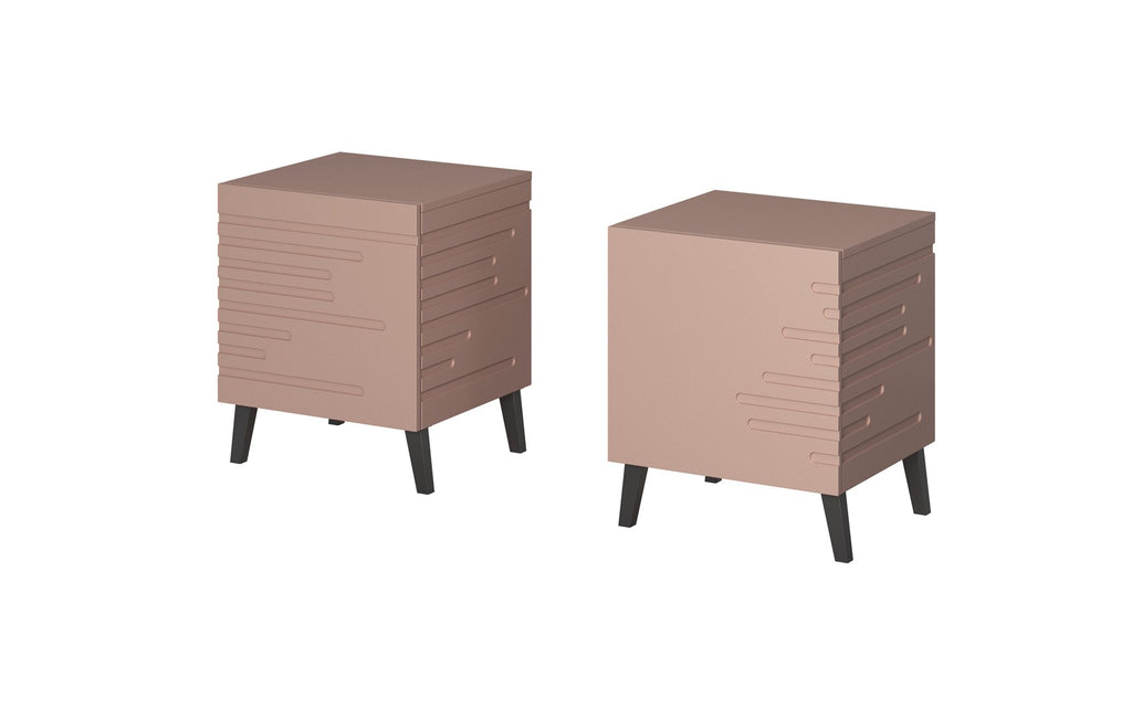 Cama Bedside Cabinet NOVA 44x40x52 Pink Matt