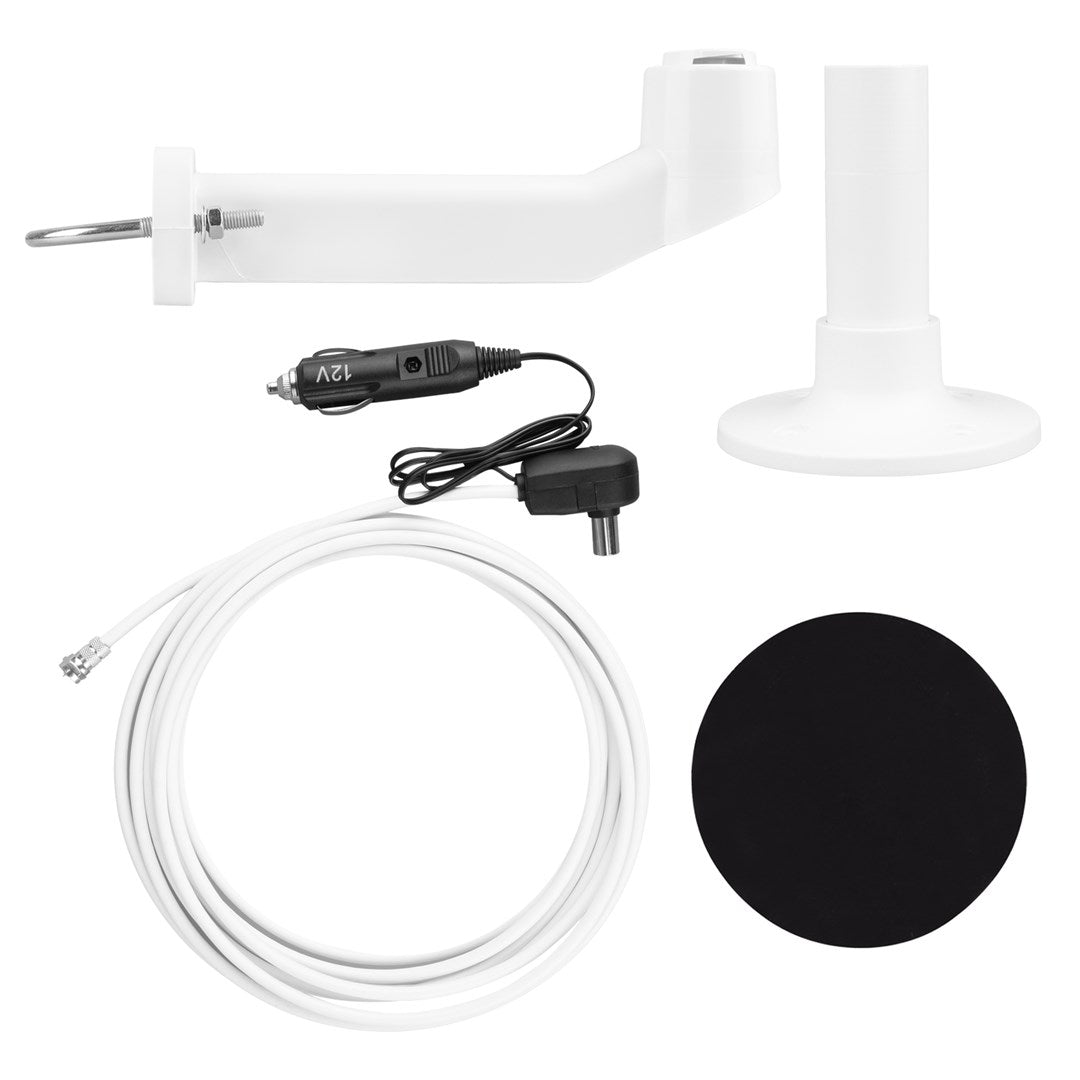 Maclean DVB-T/T2 HEVC Active Omni-Directional Antenna for Campers, 12V MCTV-103