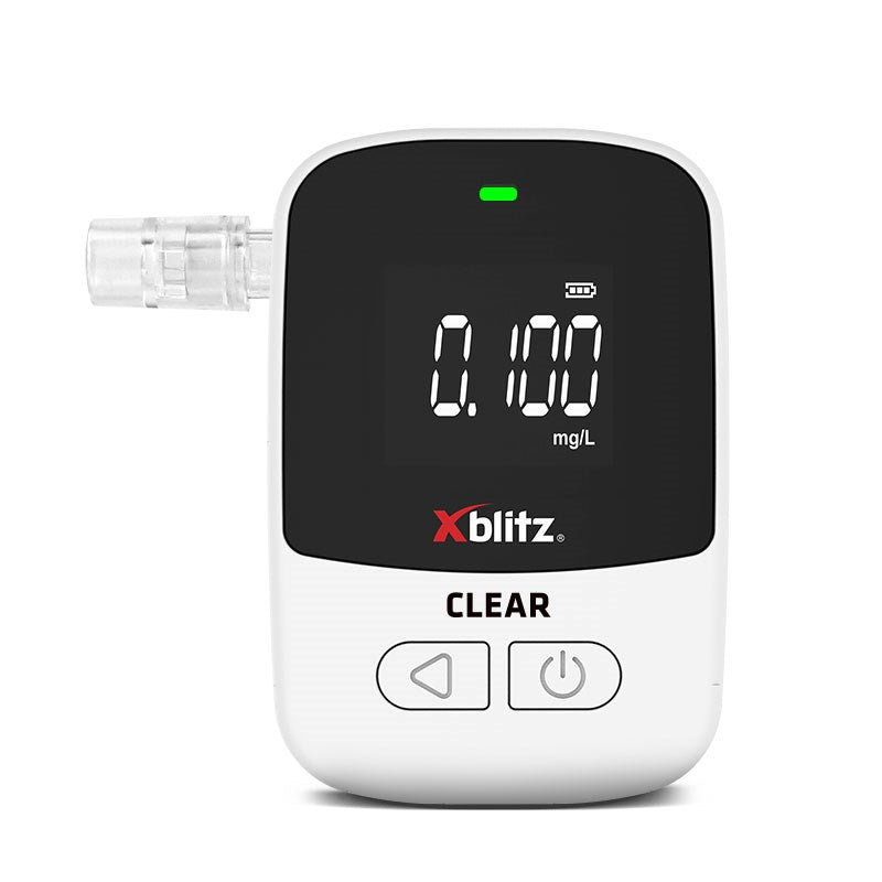 XBLITZ CLEAR Electrochemical Breathalyzer with LCD Display