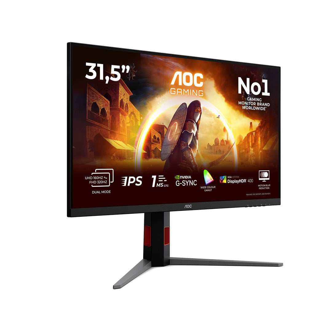 AOC G4 U32G4U 31.5" 4K Ultra HD Monitor Black, Red