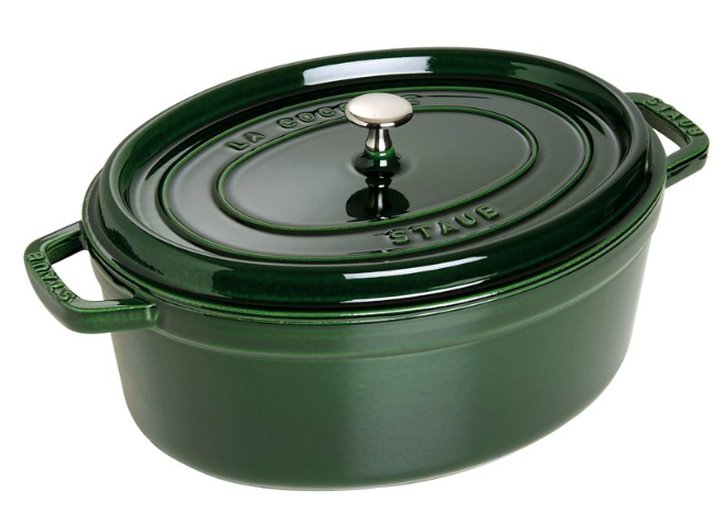 Staub Oval Cast Iron Pot 5.5 ltr Green
