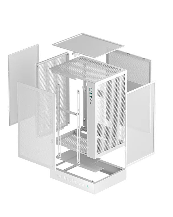DEEPCOOL CH170 Digital Mini Tower Case - M-ITX Form Factor - White