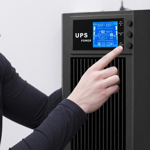 Qoltec Online UPS Pure Sine Wave 3kVA 2.4kW LCD USB
