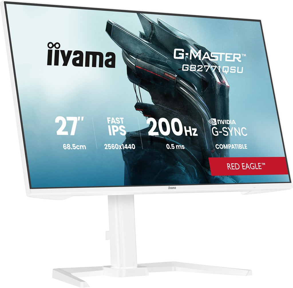 iiyama G-MASTER GB2771QSU-W1 computer monitor 68.6 cm (27 ) 2560 x 1440 pixels Wide Quad HD White