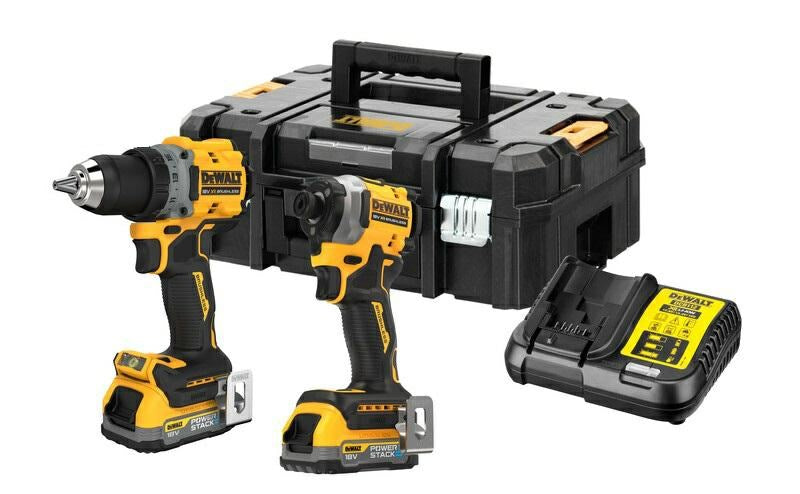 18V XR DCD800 DCF850 Powerstack Kit with 2 x 1.7Ah Batteries 2X1.7Ah
