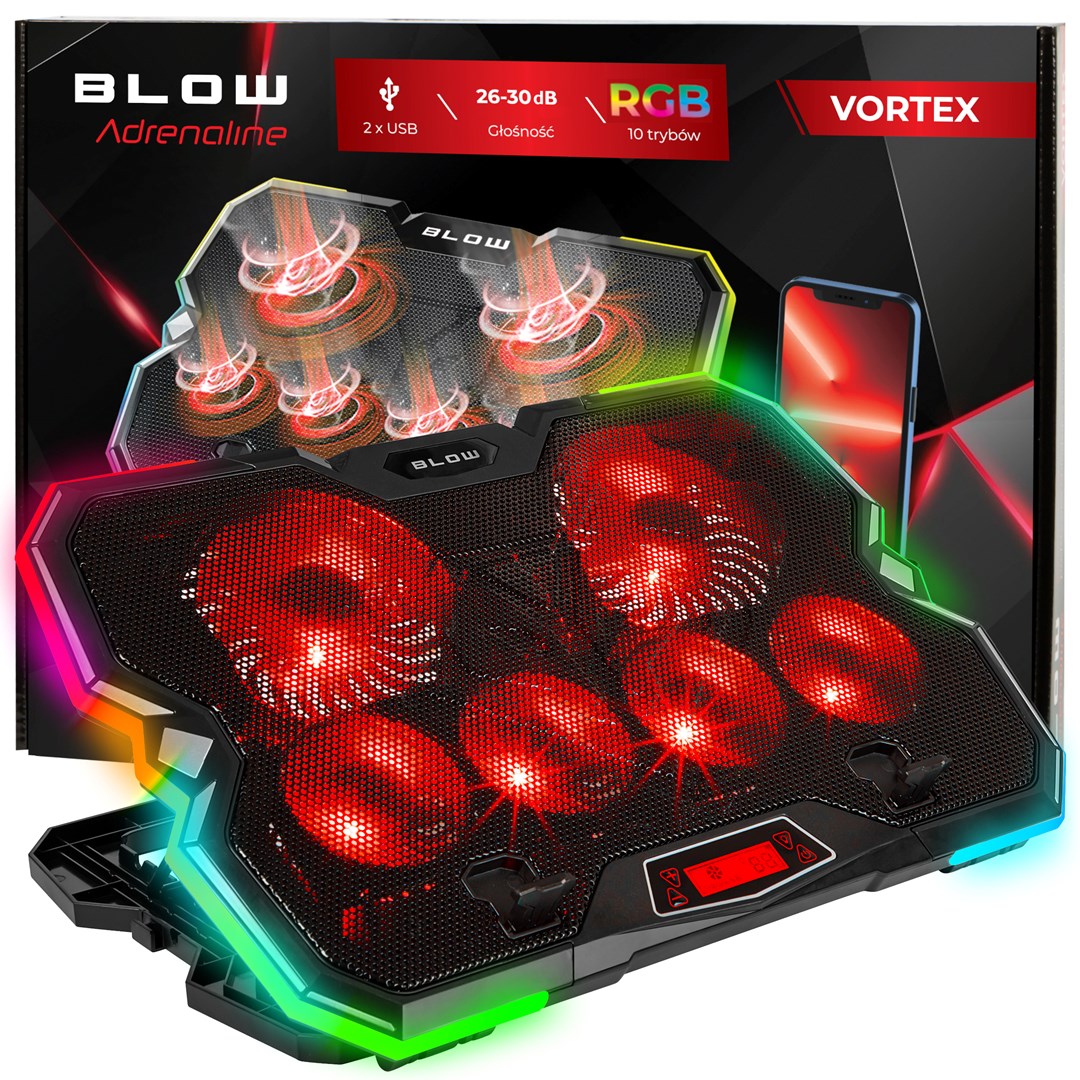 VORTEX RGB Laptop Cooling Pad 6 FAN