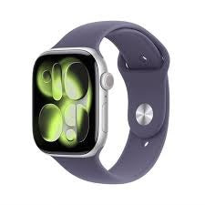 Apple Smartwatch 46 mm Silver Aluminium, Purple Fog Sport Band, GPS + Cellular, MFCR4WF/A