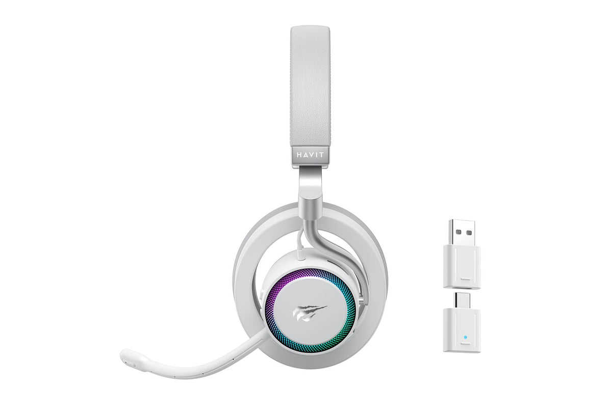 HAVIT Fuxi-H8 Wired/Wireless Gaming Headphones Bluetooth 5.2 RGB Backlight