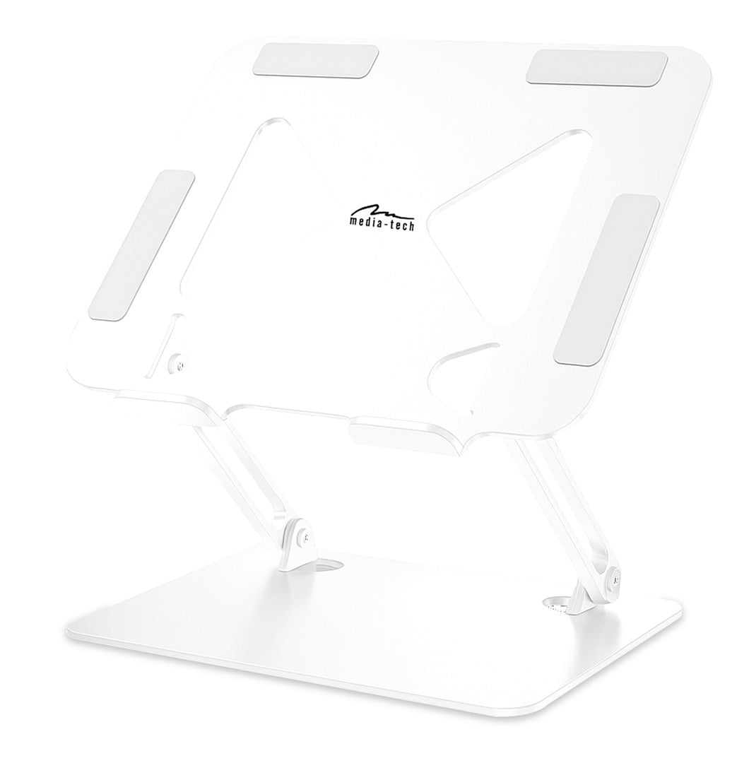 MEDIA-TECH Laptop Stand Adjustable White MT2661W