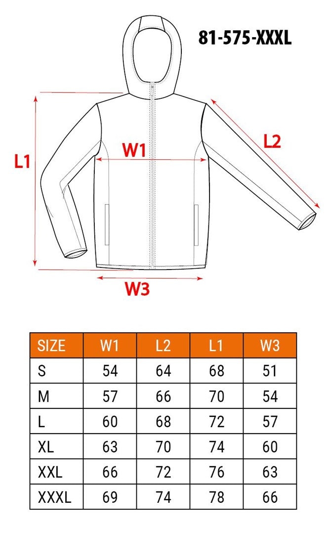 NEO TOOLS Jacket Durable Polyester 5 Pockets Size XXXL 81-575-XXXL