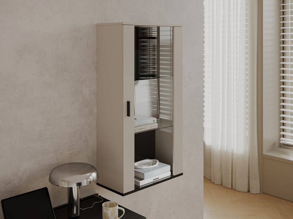 Cama S2 SOHO Wall Cabinet 60x29x112 Cashmere + Black