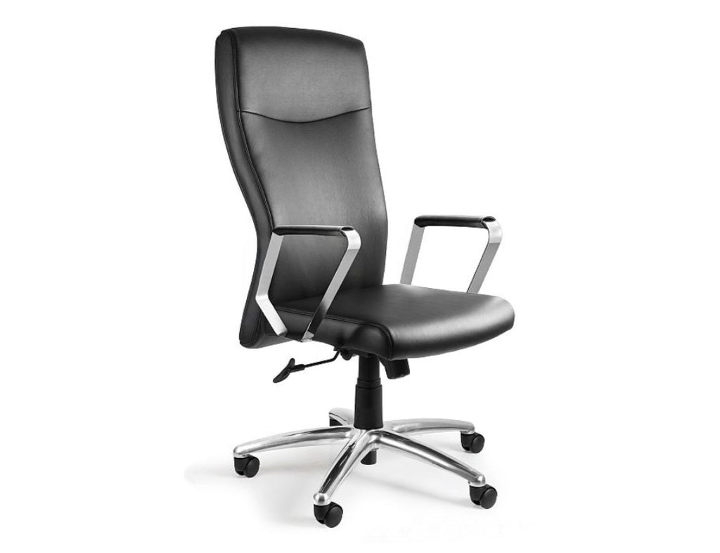 Adella C239 office chair  genuine leather HL-4  black