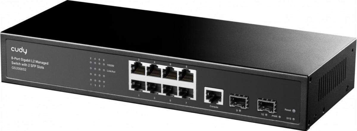 Cudy Managed L2 Gigabit Ethernet Switch 8 RJ-45 Ports Model 6971690792923