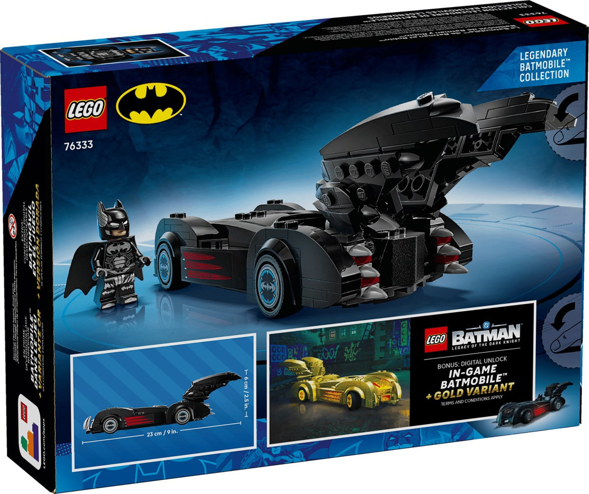 LEGO BATMAN 76333 Batman & Robin Batmobile Building Blocks 272 Pieces Ages 9+
