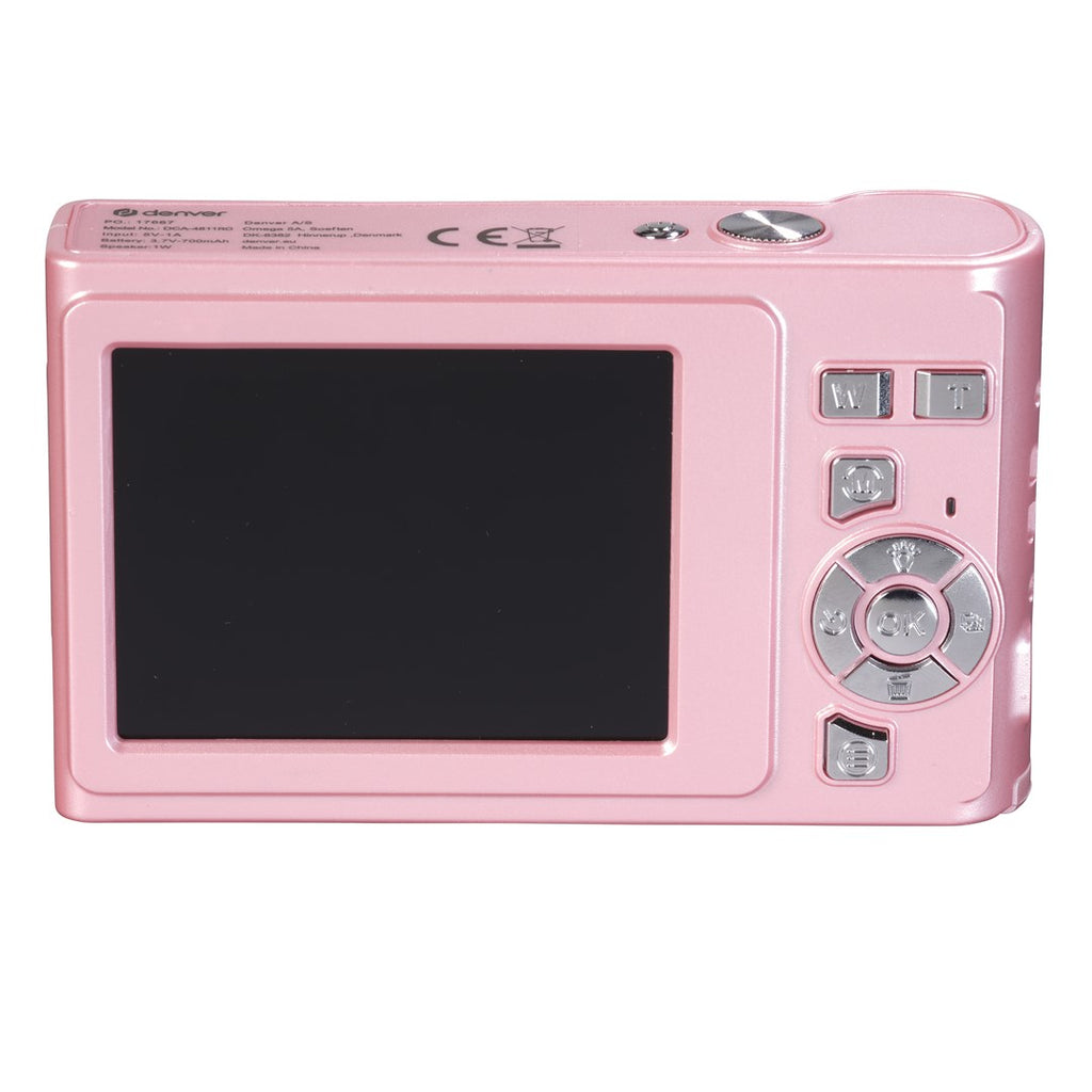 Denver DCA-4811RO Digital Camera (Pink) 48MP, 8x Zoom, Full HD 5MPIX