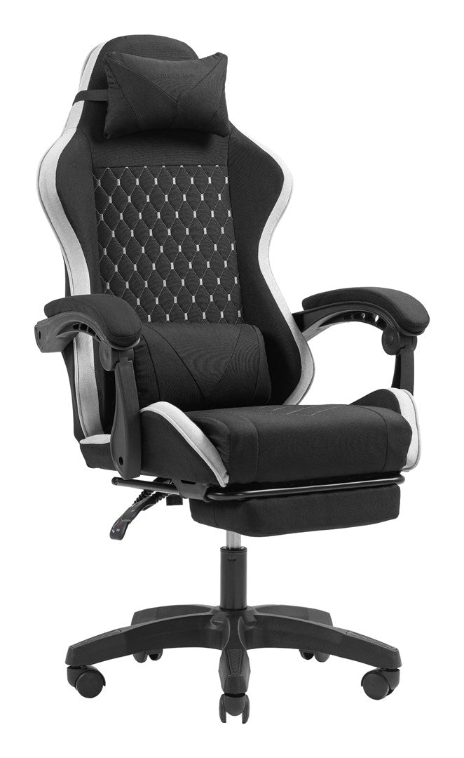 Mars Gaming MGC-X Fabric PC gaming chair Padded seat Black  White