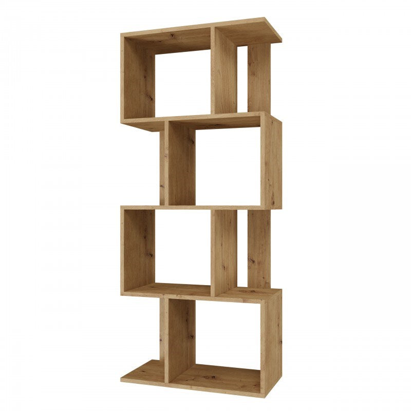 Fiesta 4P Shelving Unit in Artisan Oak - 59.5x30x140 cm