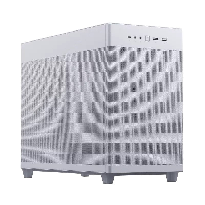 ASUS AP201 Prime Case TG - White MicroATX PC Case