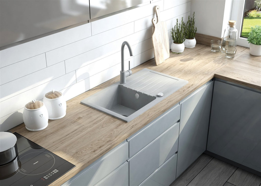 Deante Granite Sink 1-Bowl with Drainer 780 x 440 mm