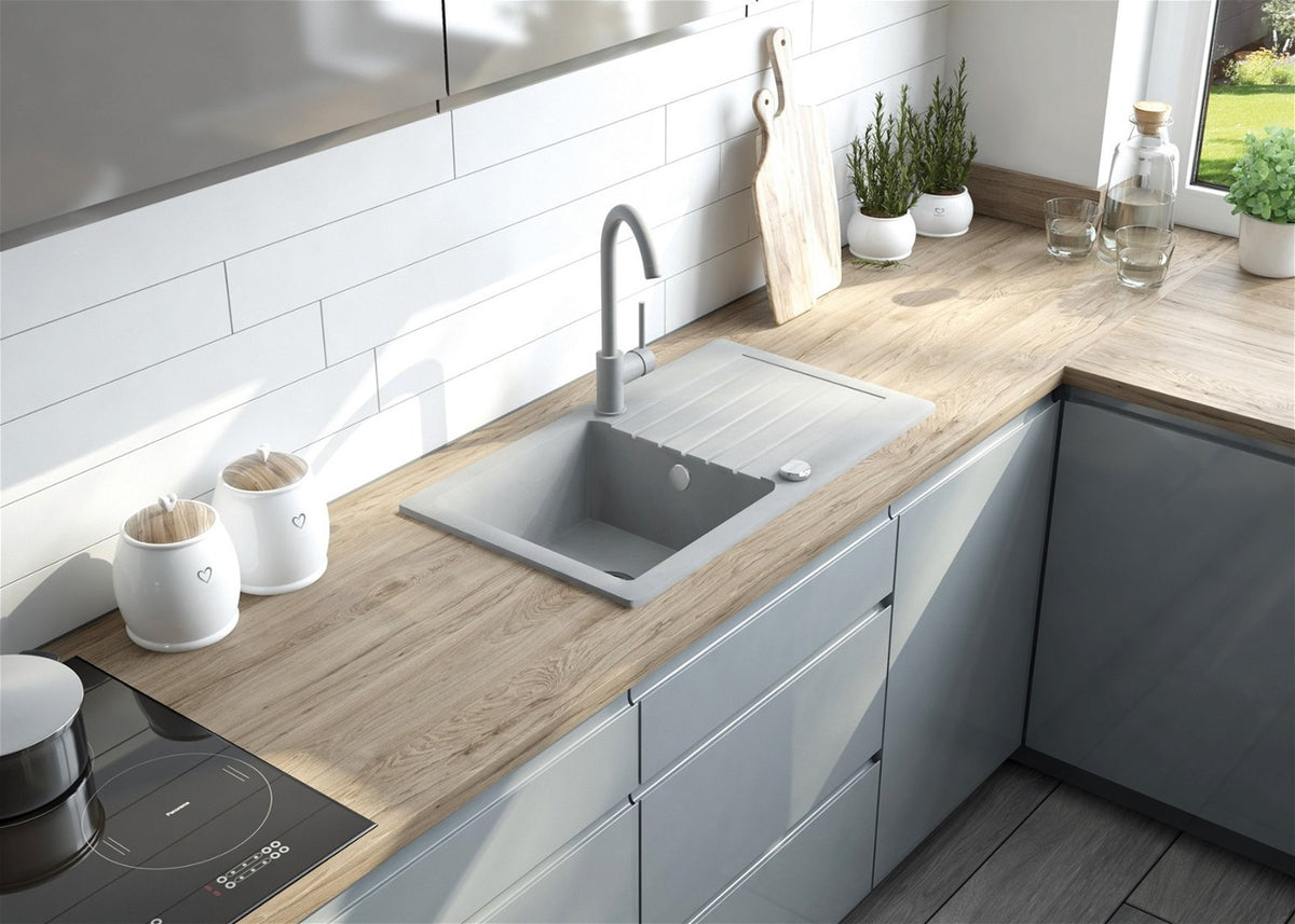 Deante Granite Sink 1-Bowl with Drainer 780 x 440 mm