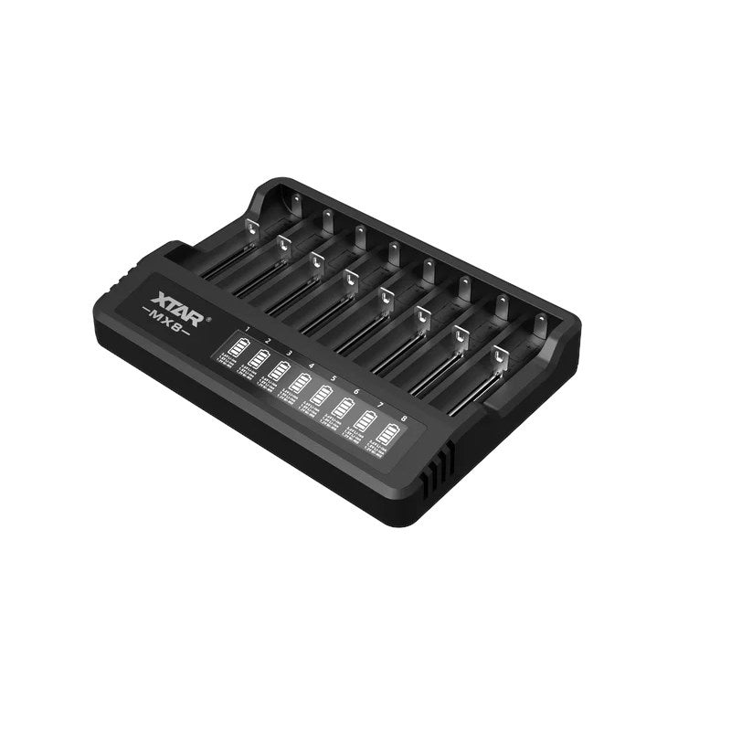 Battery charger Li-ion 3 6V / 3 7V / 1 5V and 1 2V Ni-MH XTAR MX8