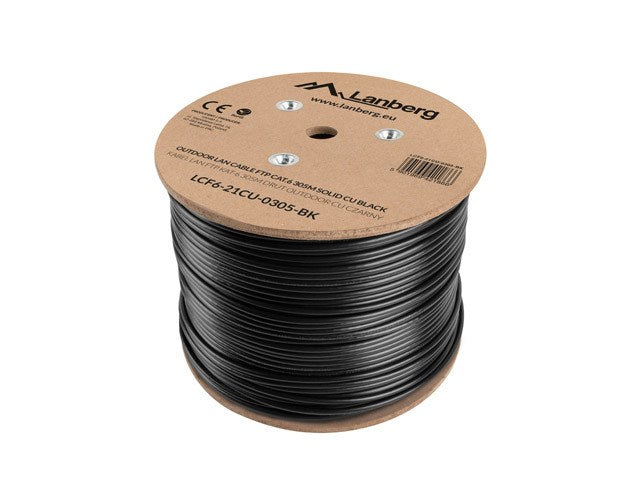 Lanberg LCF6-21CU-0305-BK Networking Cable Black 305 m Cat6 F/UTP