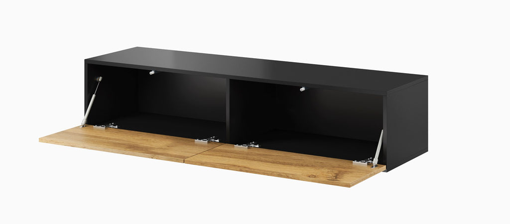 Cama TV Stand VIGO 140 30/140/40 Black/Wotan Oak
