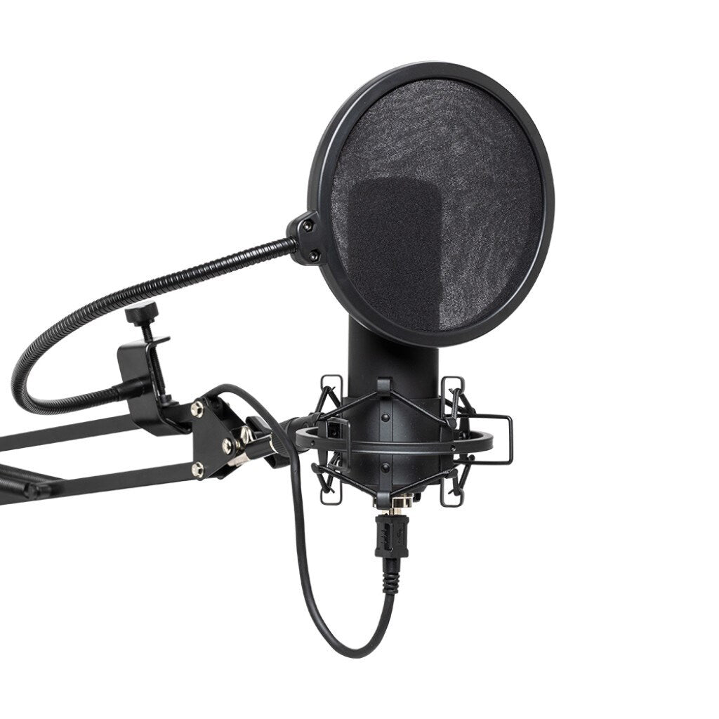 STAGG SUM45 Set - USB microphone set with microphone  stand  shock mount  pop filter and USB cable