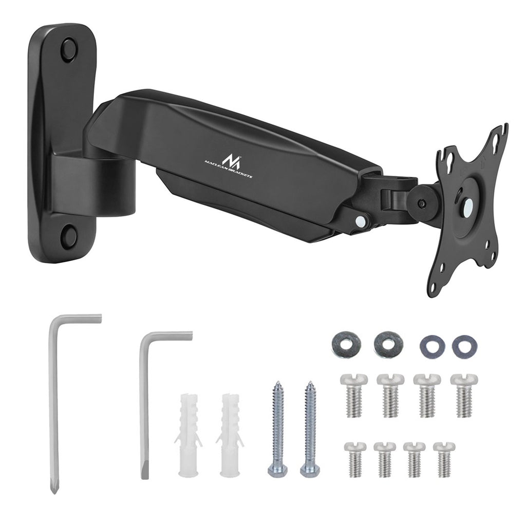 Maclean monitor wall mount  computer screen holder  17-32''  9kg max  mechanical spring  MC-979