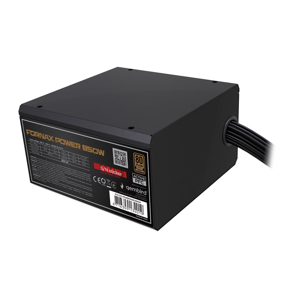 Gembird CCC-PSUBRONZE-850W Power Supply Unit 850W Active PFC 80+Bronze
