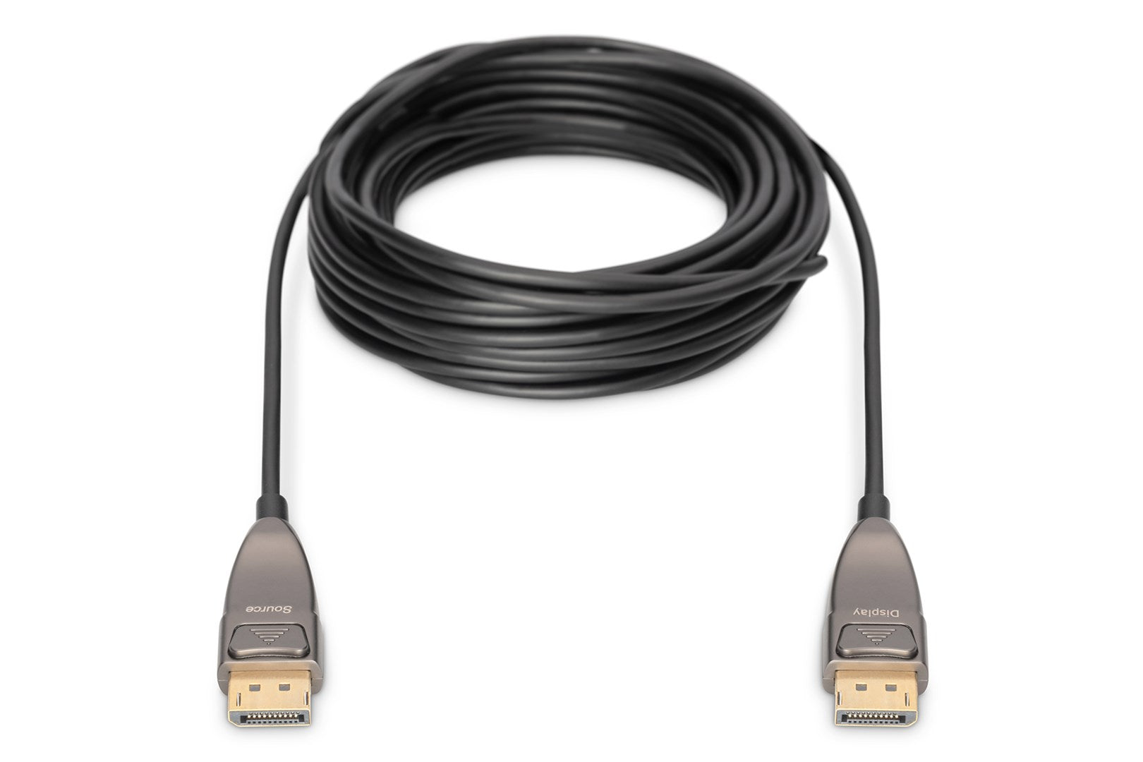 DIGITUS DisplayPort Cable 10 m Active Optical Cable 1.4 8K 60Hz Dolby Support - Black