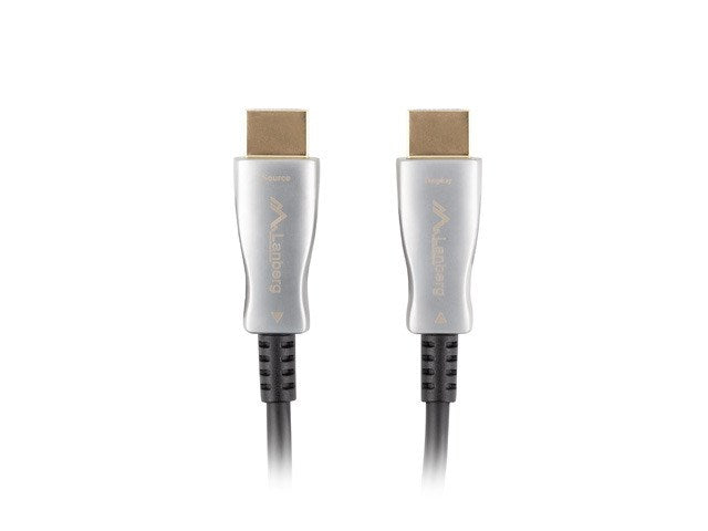 Lanberg HDMI M/M Optical Cable, 50 m, 4K, v2.0, Black, Model CA-HDMI-20FB-0500-BK