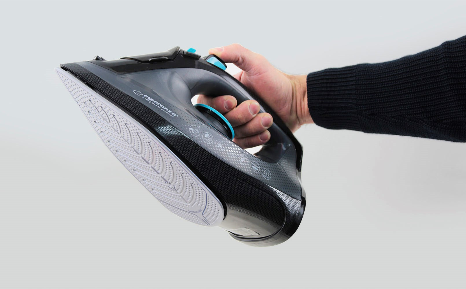 Esperanza EHI010 Steam iron Ceramic soleplate Grey  Black 2600 W