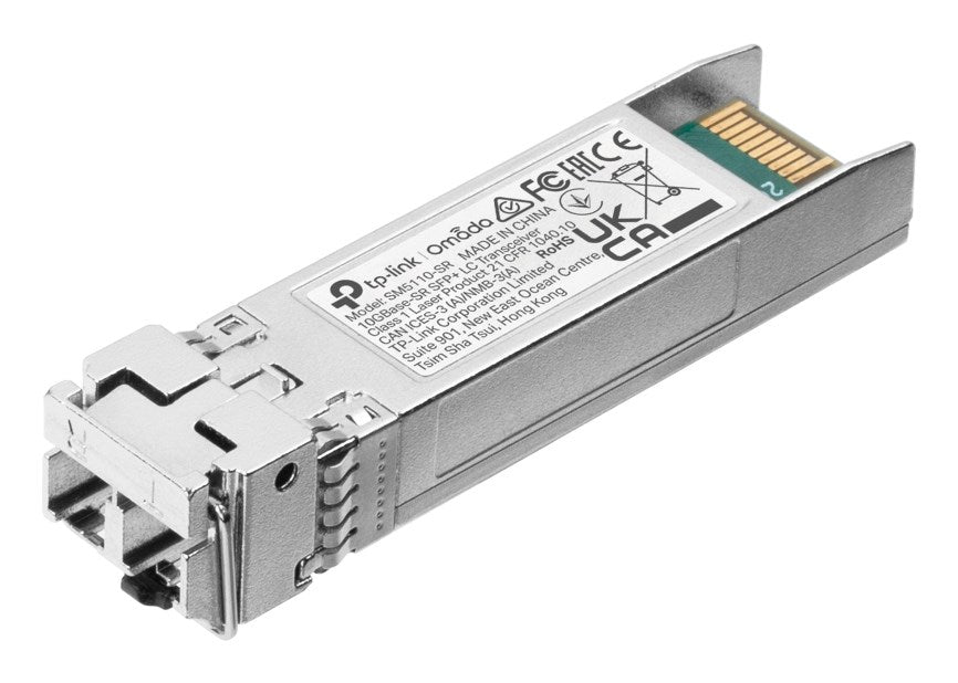 TP-Link Omada 10Gbase-SR SFP+ LC Transceiver SPEC: 850nm Multi-mode  LC Duplex Connector  Up to 300m Distance