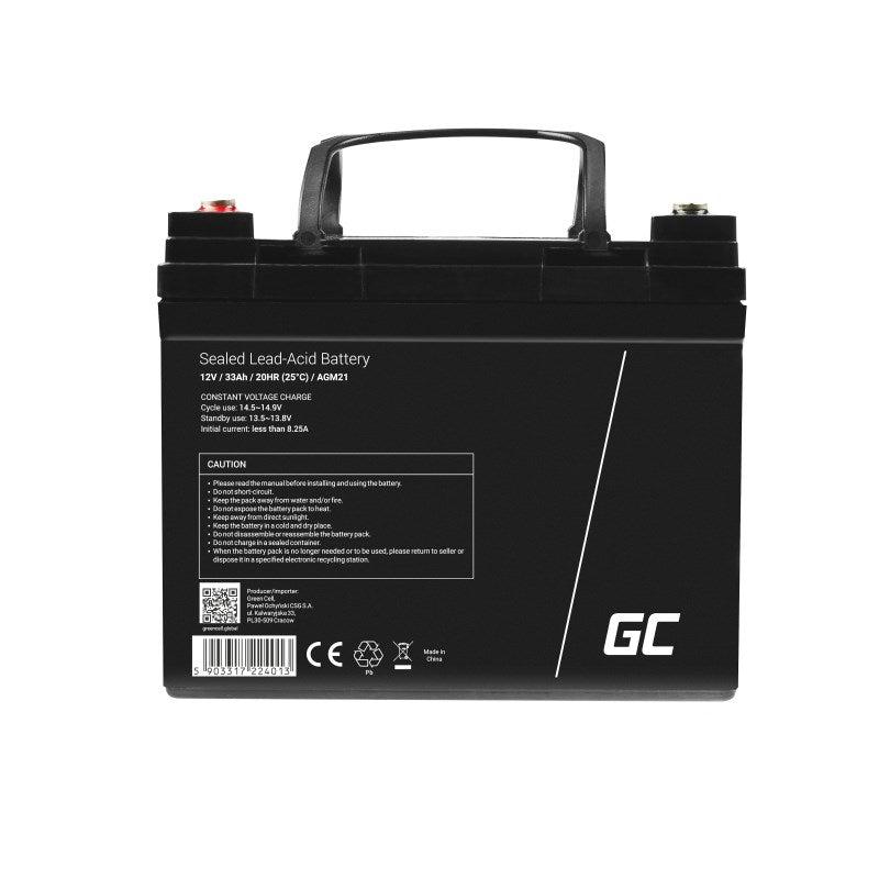 Green Cell AGM21 UPS Battery Sealed Lead Acid 12V 33Ah