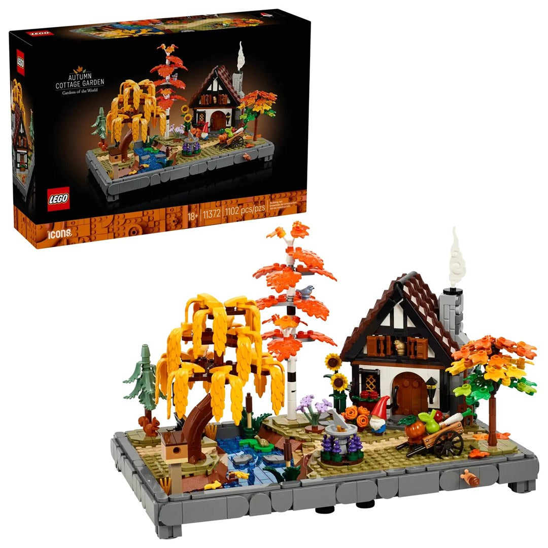LEGO ICONS Autumn Cottage Garden Model Building Kit 11372