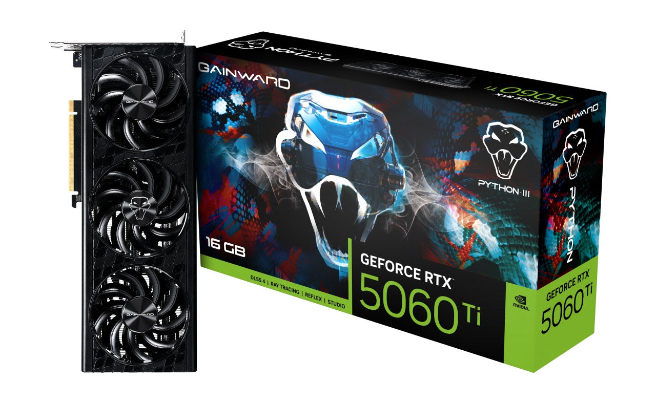 Gainward GWD RTX 5060Ti Python III 16GB GDDR7 (NE7506T019T1-GB2061T)
