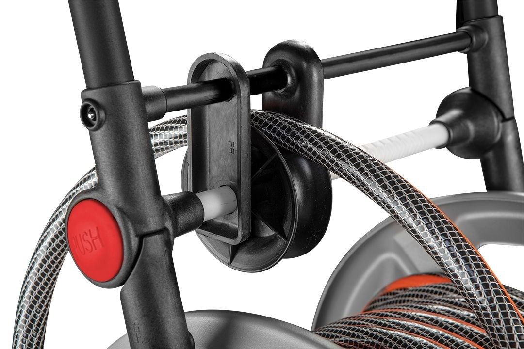 NEO TOOLS Garden Hose Trolley 15-792 - Metal, Holds 60 m of 1/2" Hose