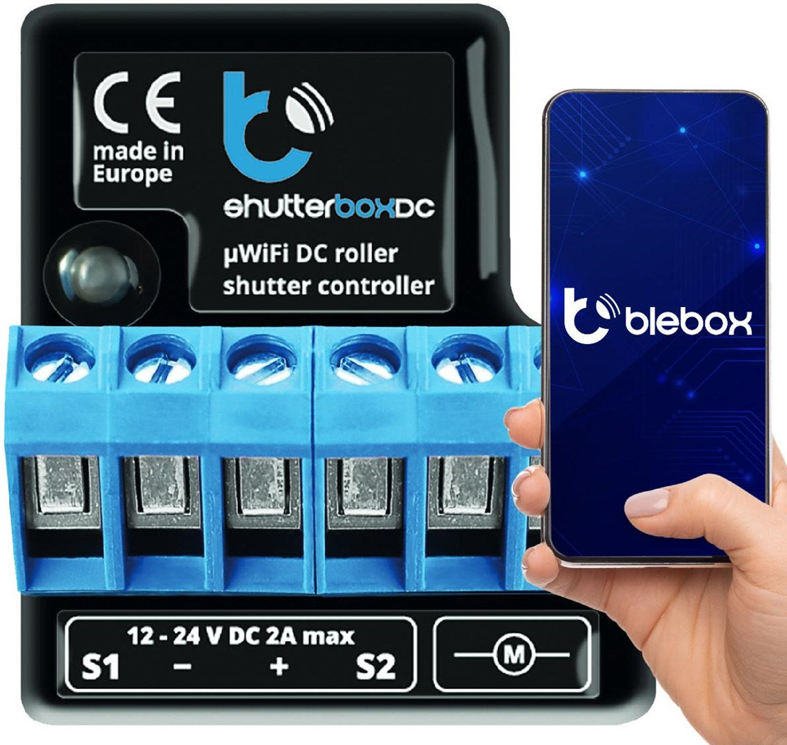 BLEBOX shutterBoxDC v2 WiFi I/O Module 230V