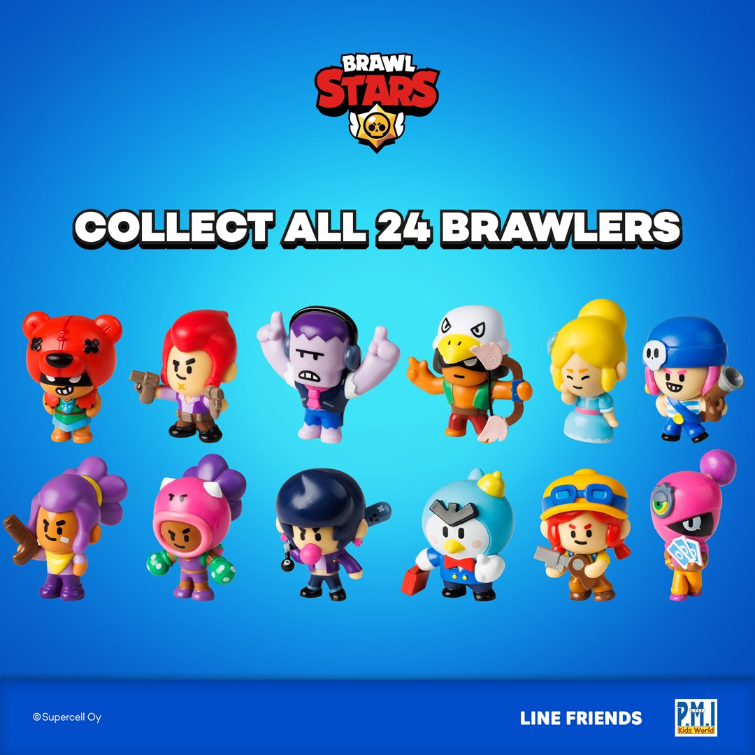 BRAWL STARS S1 Figures - 8 Pack Deluxe Box Ver. C