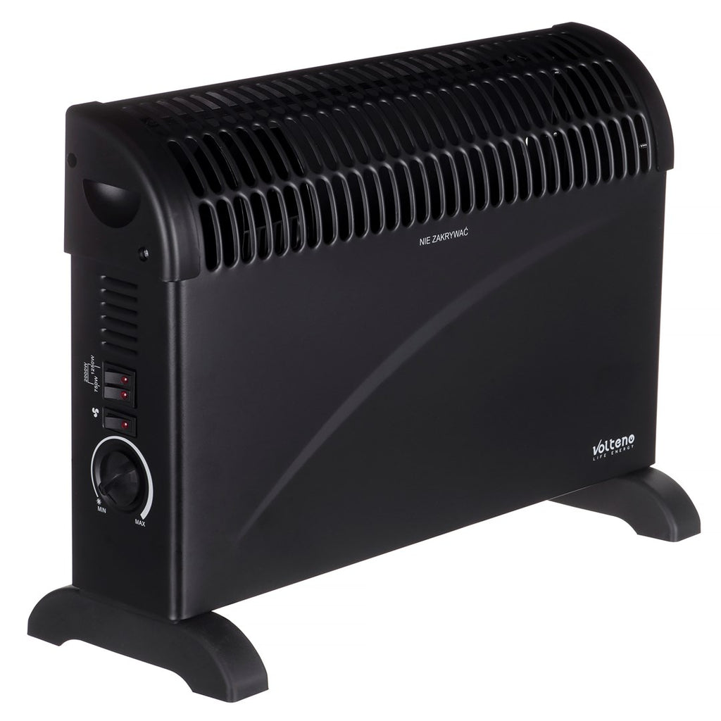 Volteno Electric Convector Heater 2000W Adjustable Thermostat Indoor Use VO2783