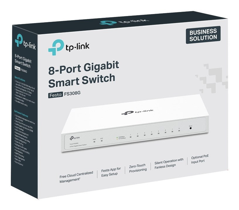 TP-LINK 8-Port Gigabit Smart Switch - Festa FS308G