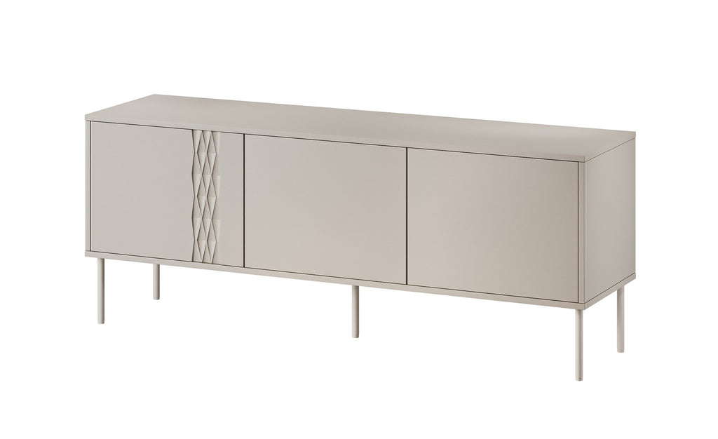 Cama TRESSE 3D TV Cabinet 150x40x55 cm Cashmere Matt